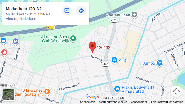 Locatie van RVC Rijschool Almere op de kaart: Markerkant 1201-32, Almere